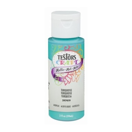 Testors Turquoise, Matte, Water, 2 oz 297419